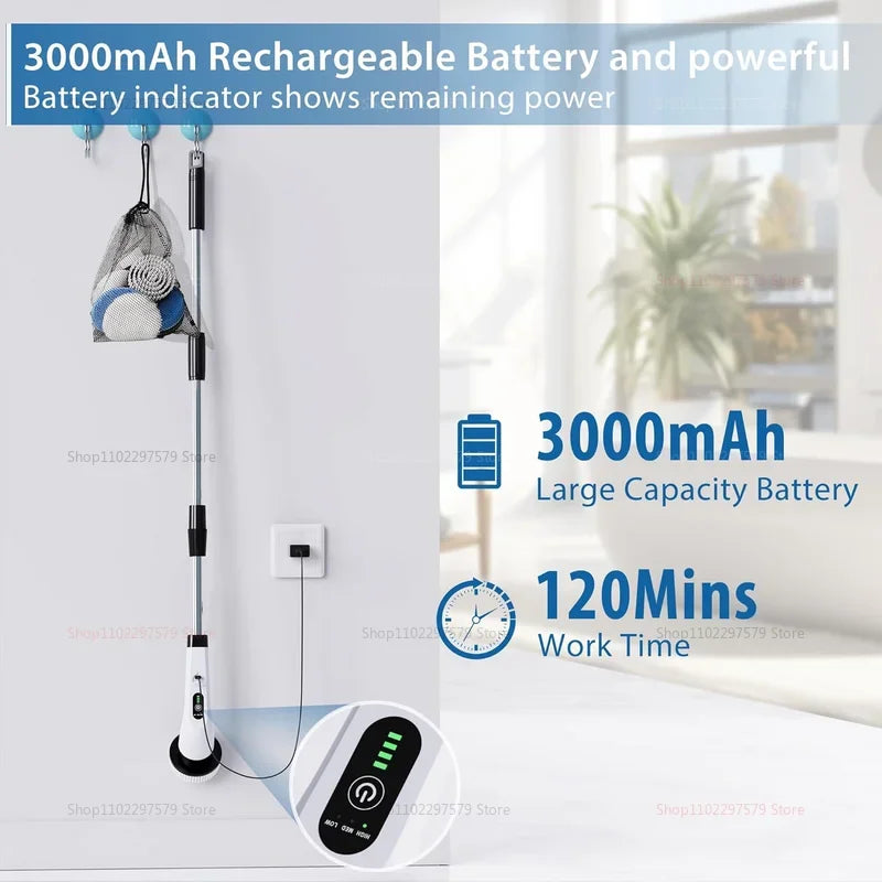 PowerSpin Cordless Shower Scrub Brush