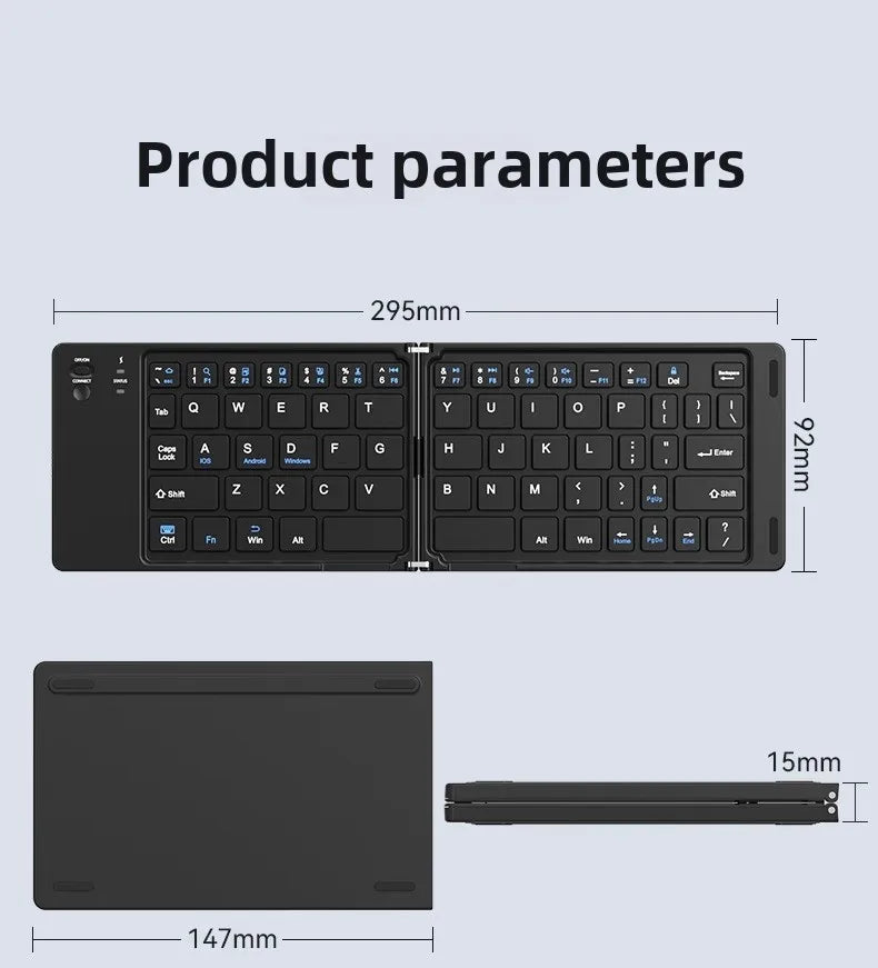 PocketFold Slim Bluetooth Travel Keyboard
